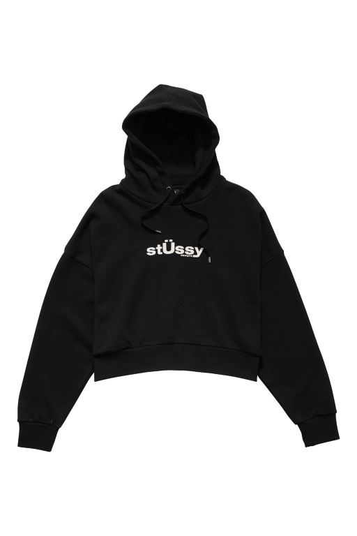 Stussy Womens Big U Hoodie Black - ACUHF8139